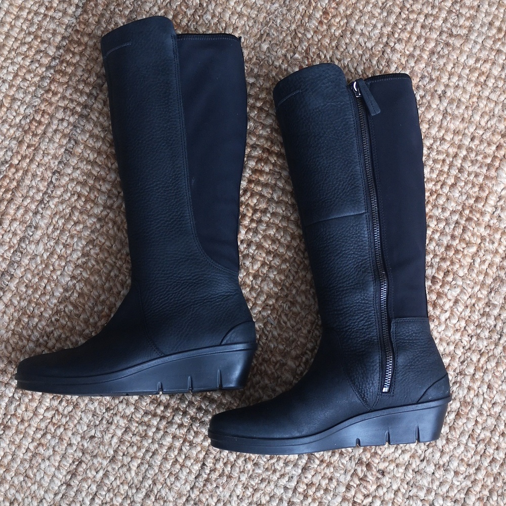 Ecco tall leather boots